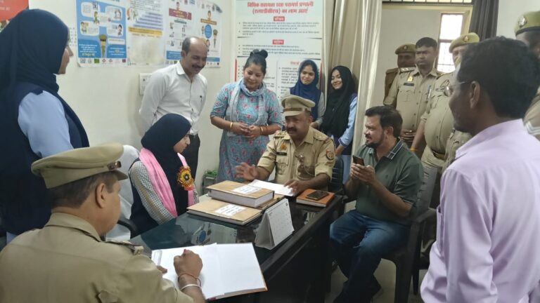 मुजफ्फरनगर – मिशन शक्ति अभियान के तहत मेधावी छात्रा बनी एकदिवसीय थाना प्रभारी, एएचटीयू थाने पर संभाली कमान