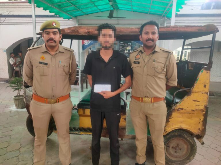 मुजफ्फरनगर – खतौली पुलिस द्वारा लूट के अभियोग का सफल अनावरण, 1 अभियुक्त गिरफ्तार , कब्जे से लूटे गए ई-रिक्शा व एक मोबाइल बरामद