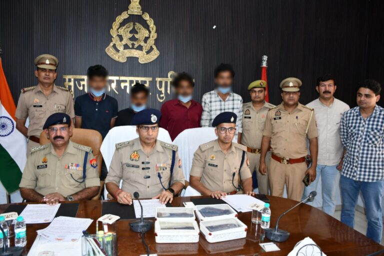 मुजफ्फरनगर – बुढ़ाना पुलिस द्वारा अवैध शस्त्रों की सप्लाई करने वाले 4 अभियुक्तगण गिरफ्तार