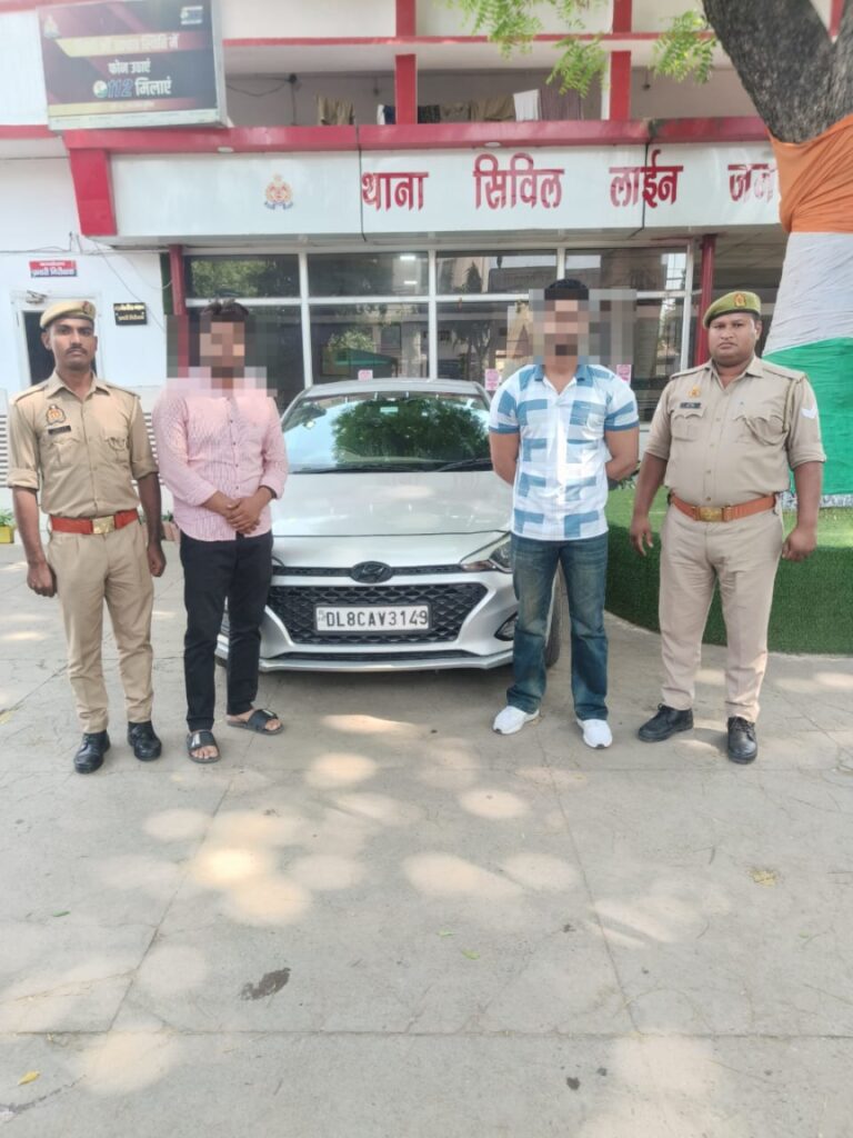 मुजफ्फरनगर – स्टंटबाजी पर सख्त कार्रवाई करते हुए सिविल लाइन पुलिस ने 2 युवकों को गिरफ्तार कर गाडी को किया सीज