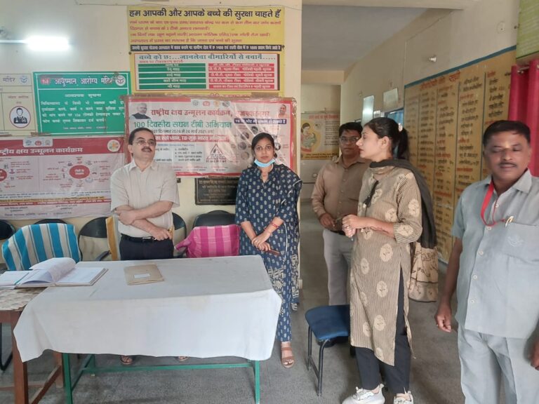मुख्य चिकित्सा अधिकारी ने मुख्यमंत्री आरोग्य स्वास्थ्य मेलों का किया निरीक्षण, व्यवस्थाओं का लिया जायजा* 