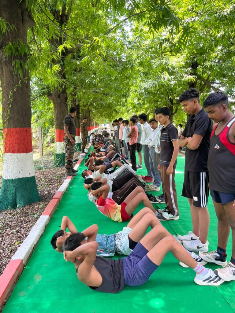 जनता इंटर कॉलेज भोपा में एनसीसी जूनियर विंग भर्ती, 70 छात्रों ने लिया हिस्सा