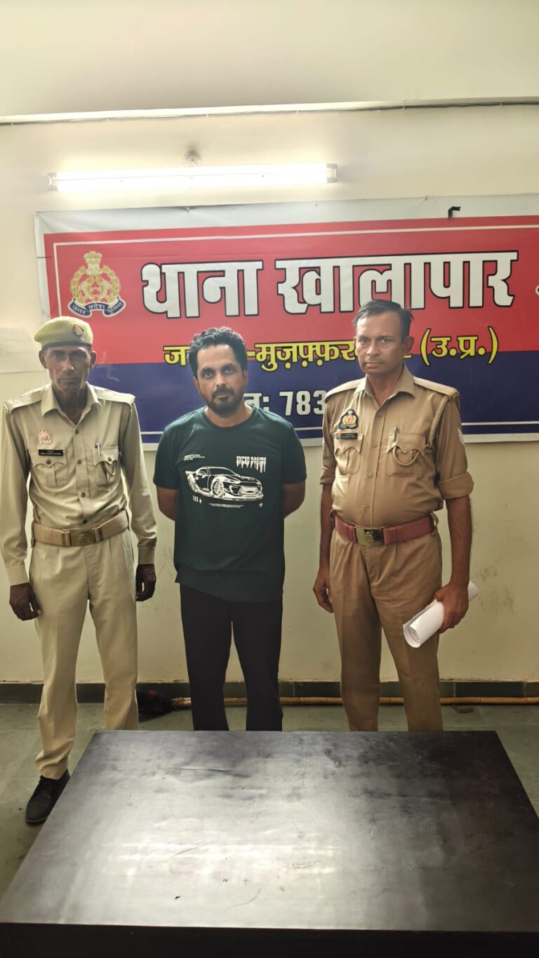 ऑपरेशन चक्रव्यूह के तहत खालापार पुलिस की कार्रवाई, वारंटी अभियुक्त लताफत उर्फ मुन्ना गिरफ्तार