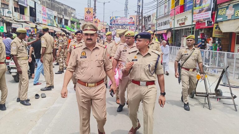 कांवड़ यात्रा-2026 की सुरक्षा व्यवस्थाओं का पुलिस अधीक्षक नगर अमृत जैन ने लिया जायजा