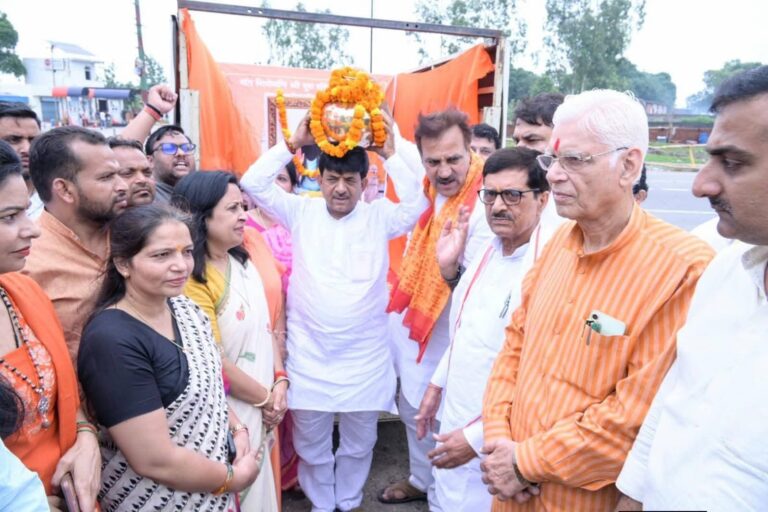 भाजपा के श्री गुरु रविदास कलश वंदन अभियान का भव्य शुभारंभ