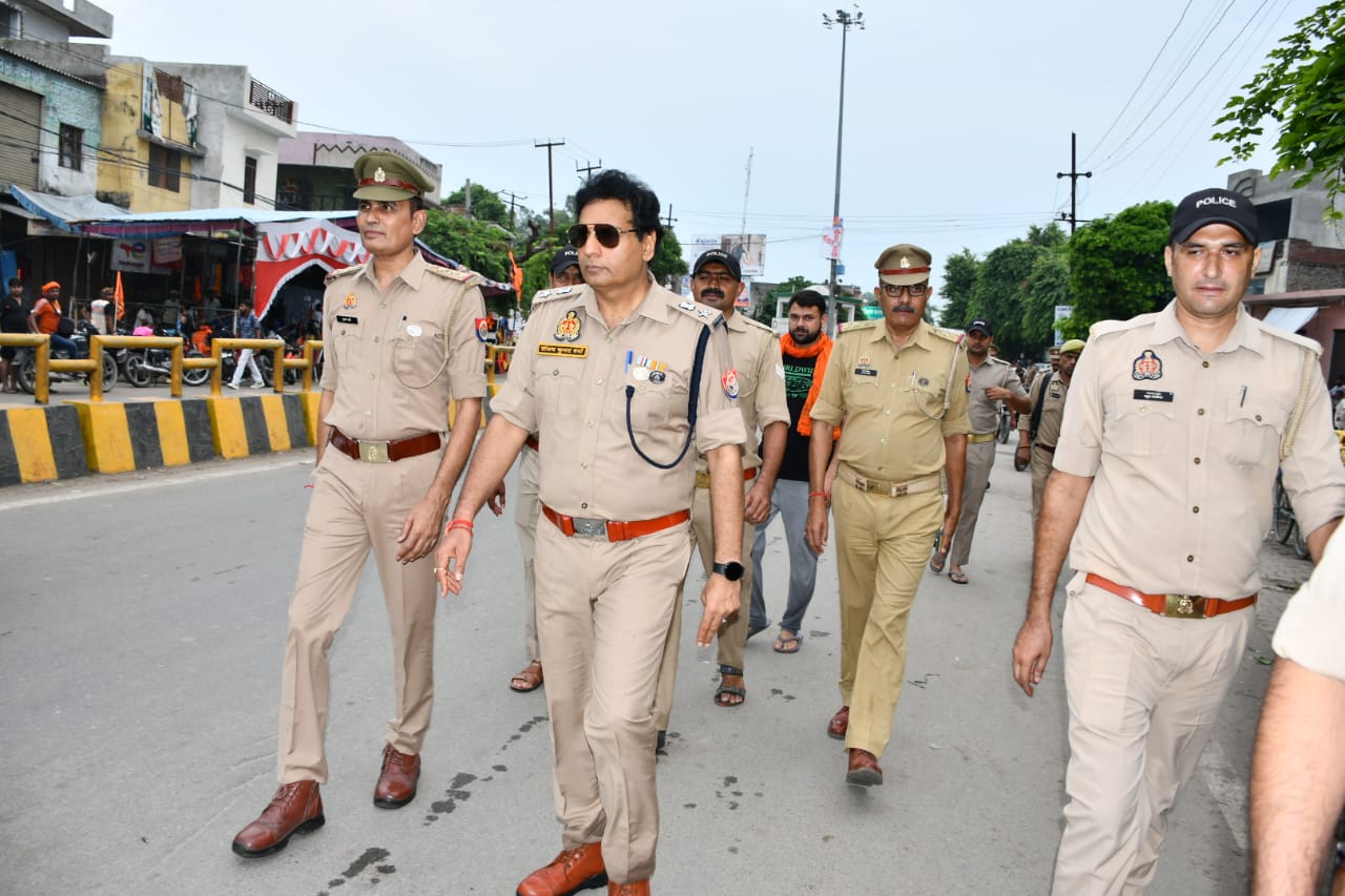 मुजफ्फरनगर कांवड़ यात्रा-2026: SSP संजय कुमार वर्मा ने बुढ़ाना में कांवड़ मार्ग का किया निरीक्षण