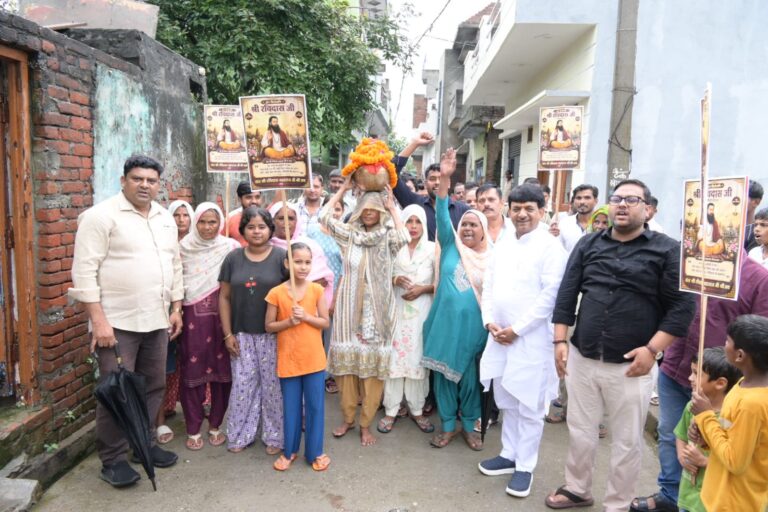 गुरु रविदास जी की 650वीं जयंती वर्ष पर मुजफ्फरनगर में निकली कलश वंदन यात्रा