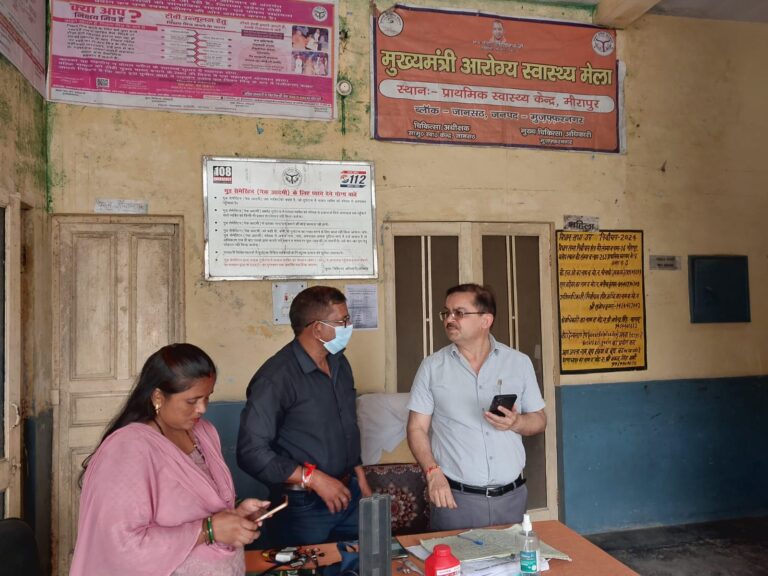 मुख्यमंत्री आरोग्य स्वास्थ्य मेलों का सीएमओ ने किया निरीक्षण, व्यवस्थाओं को बेहतर बनाने के दिए निर्देश
