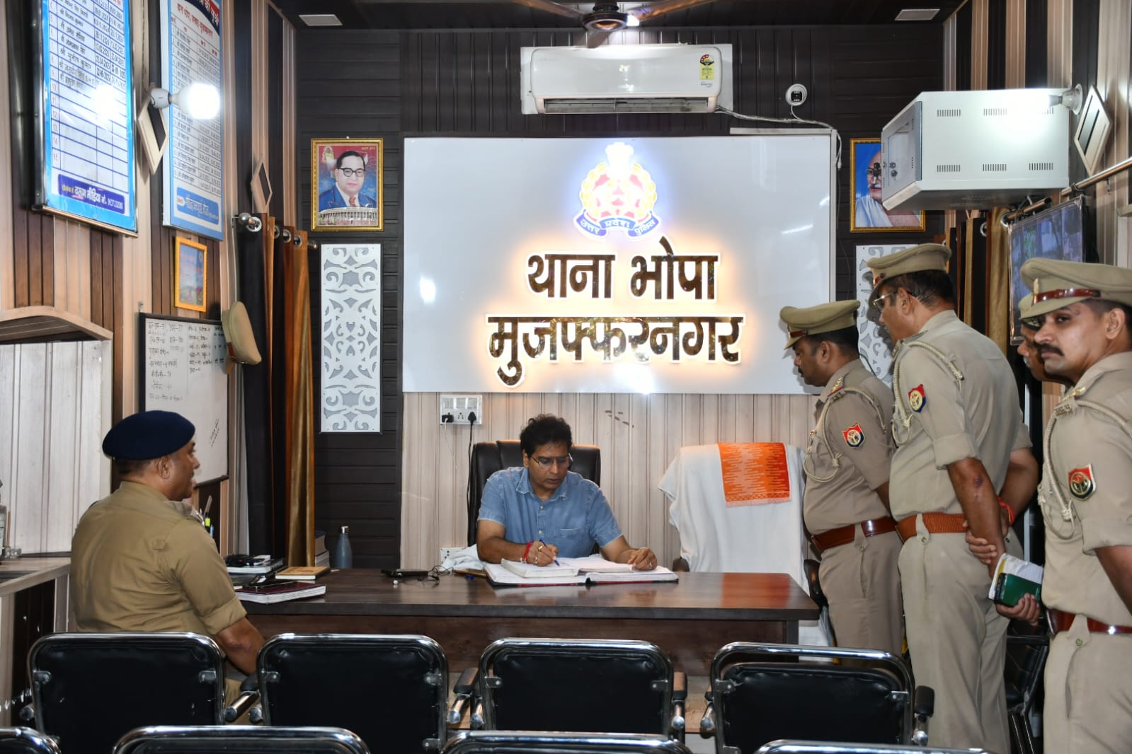 SSP ने किया भोपा थाने का औचक निरीक्षण, पुलिसकर्मियों को दिए सख्त निर्देश
