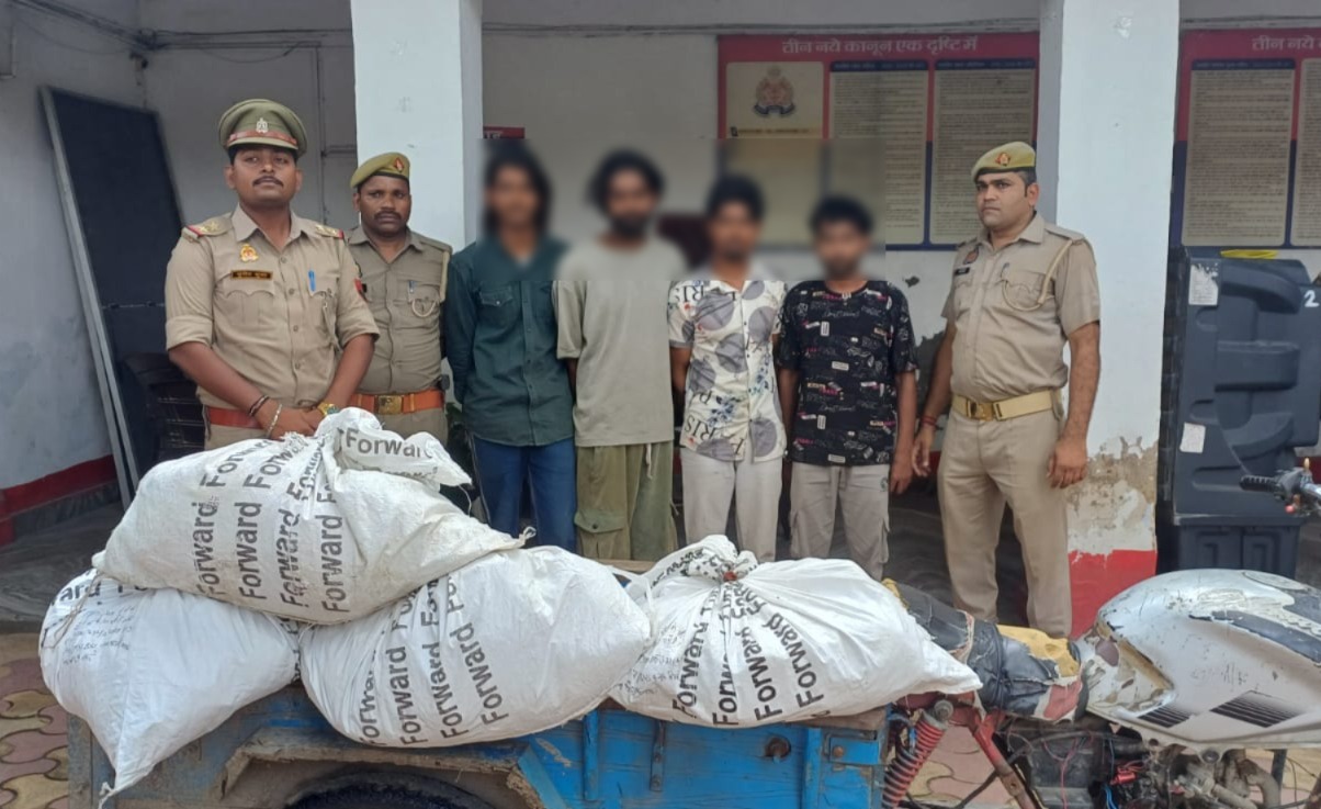 भोपा पुलिस का बड़ा खुलासा: मीशो कोरियर कार्यालय चोरी का पर्दाफाश, 4 शातिर चोर गिरफ्तार