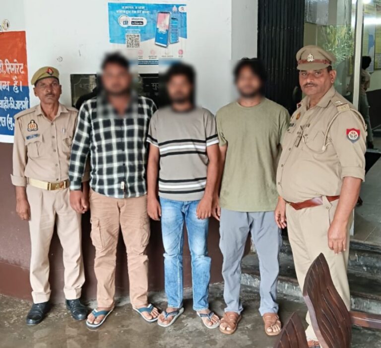 गैंगस्टर एक्ट में वांछित 3 अभियुक्त गिरफ्तार, रामराज पुलिस ने चलाया ऑपरेशन चक्रव्यूह