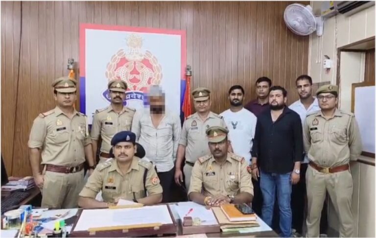 25 हजार का इनामी बदमाश पुलिस मुठभेड़ में घायल, गिरफ्तार