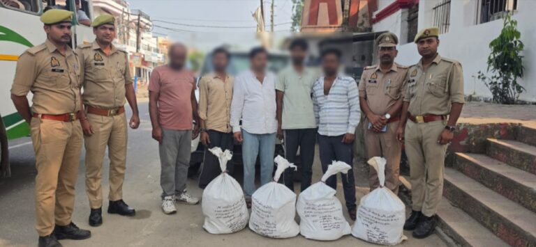सोलर प्लांट पर चोरी का खुलासा,5 शातिर चोर गिरफ्तार – 8 बंडल कॉपर तार, ₹30 हजार नकद, स्कॉर्पियो और चोरी के पैसों से खरीदी गई बुलेट बरामद