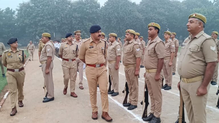 पुलिस लाइन में SSP सूरज कुमार राय की सख्ती! परेड, वर्दी, वाहन और बैरकों का बारीकी से निरीक्षण